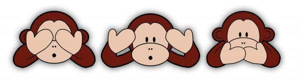 Aufkleber Three Monkeys